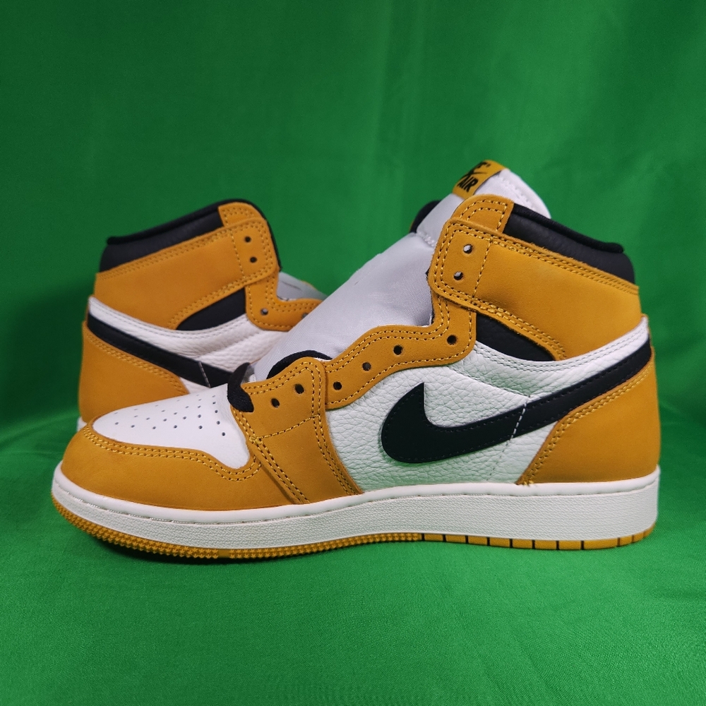 ❌️SOLD❌️ Nike Air Jordan 1 High OG GS- Yellow Ochre Size 4Y/6W - Picture 8 of 8